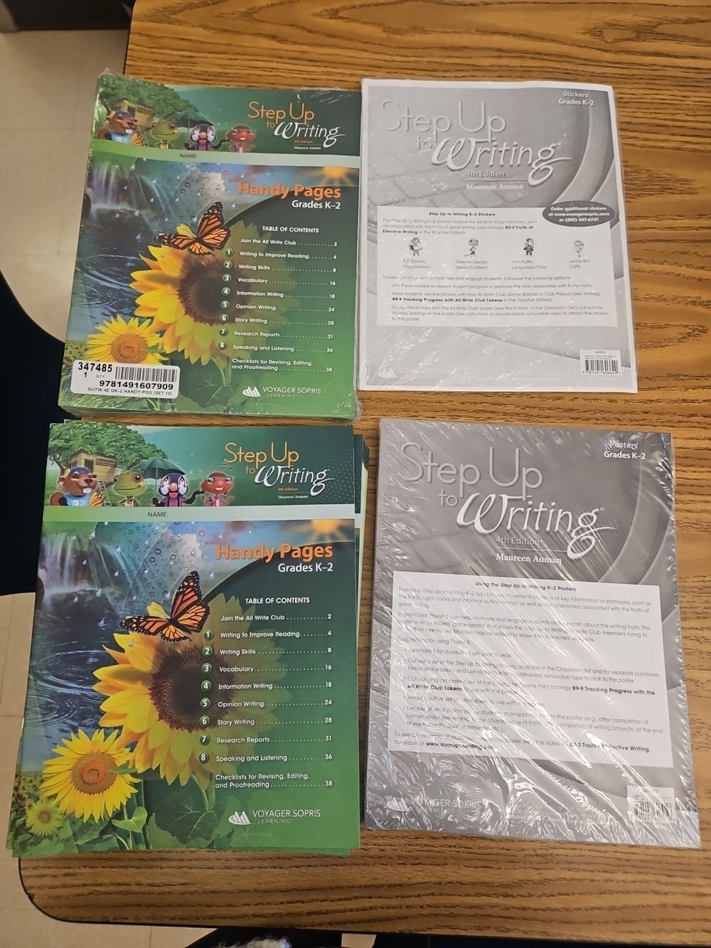 Step Up to Writing Handy Pages Workbook - Green Floral Cover